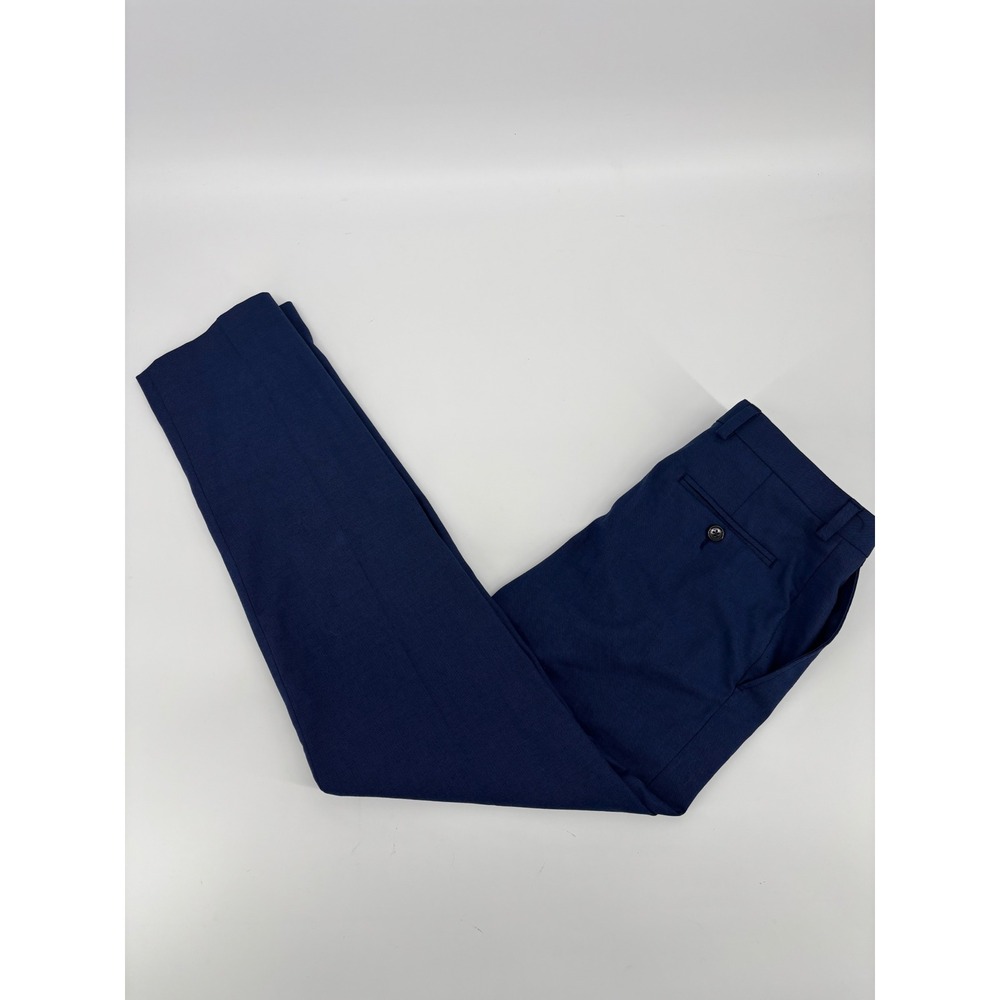 Lauren Ralph Lauren Mens Navy Blue Dress Pants 18R 29W Flat Front Slacks